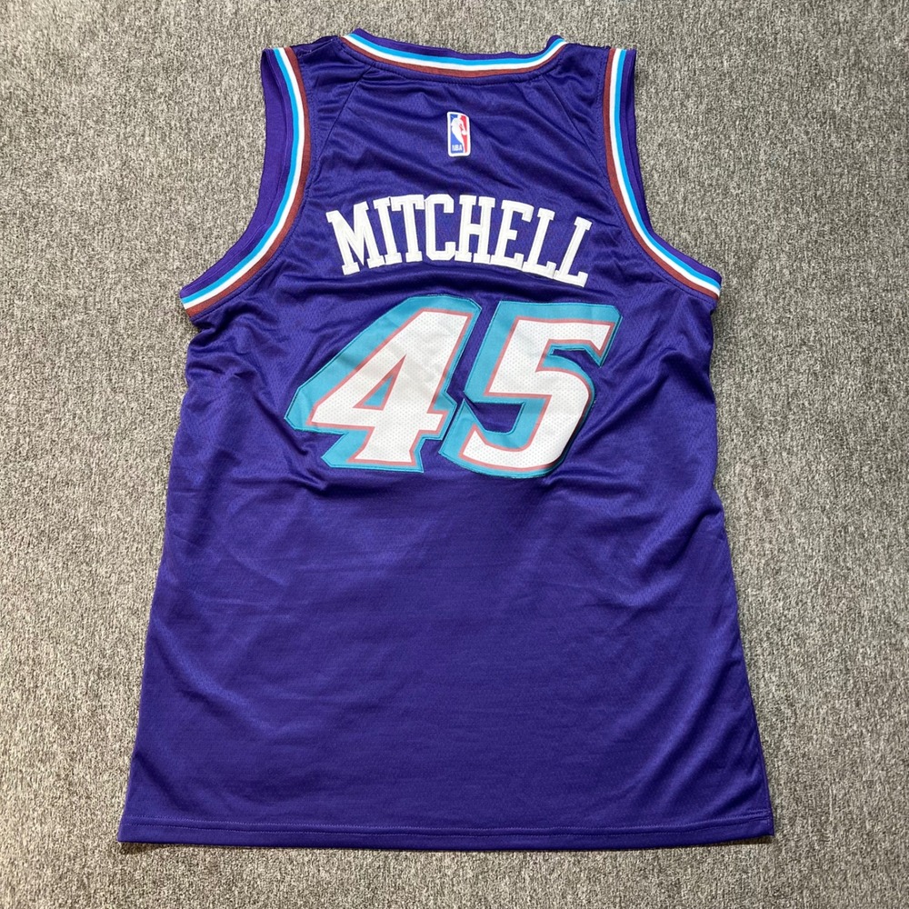 Nike Utah Jazz Donovan Mitchell 45 Purple Mountain Swingman Jersey Mens 50 Large - Picture 9 of 11